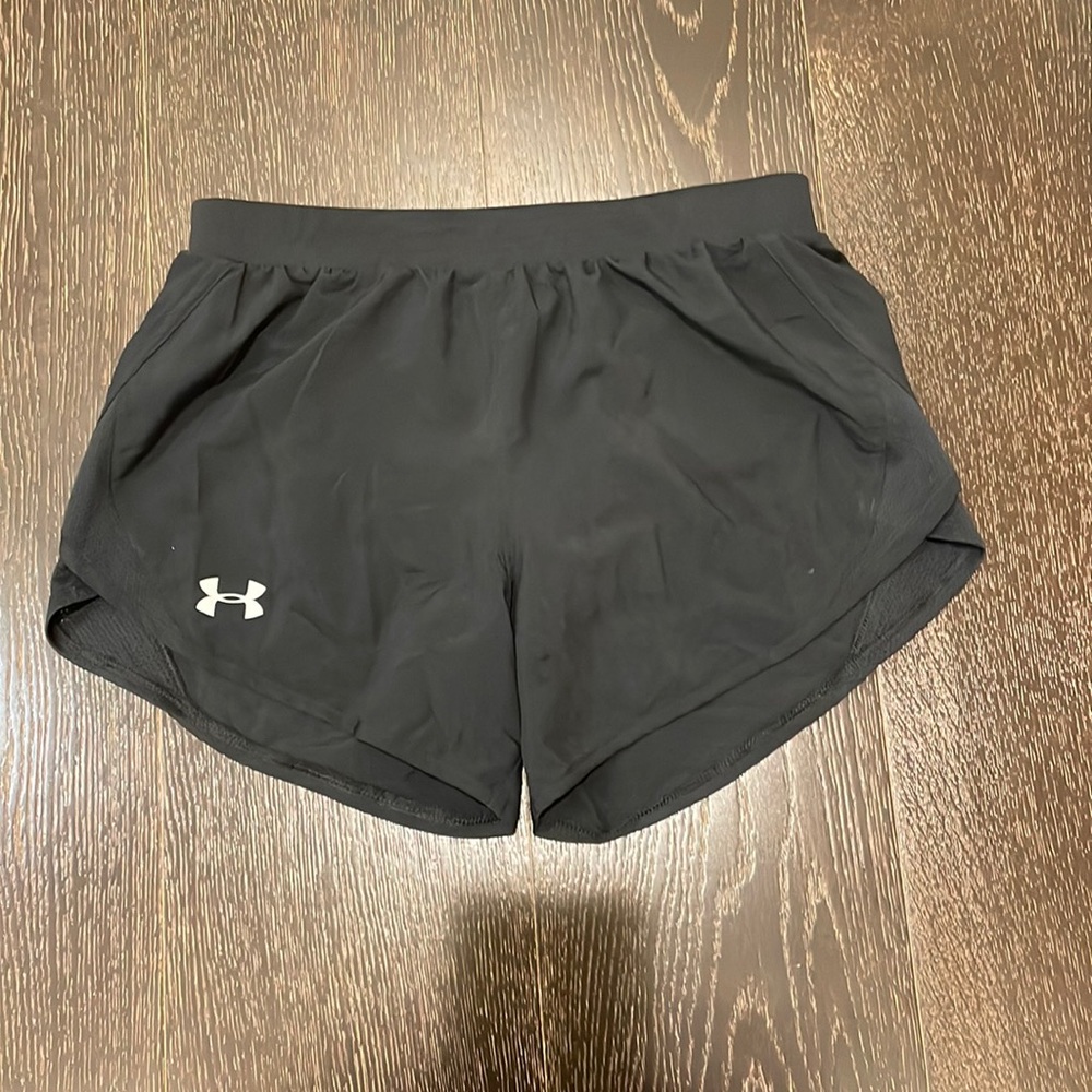 Under Armour Heatgear Women’s Black Running Shorts, Size XS